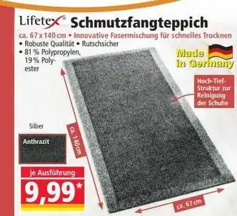 Norma Lifetex schmutzfangteppich Angebot