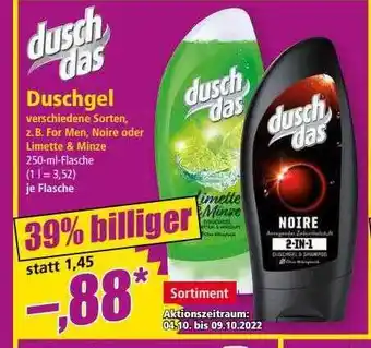 Norma Duschgel duschdas Angebot