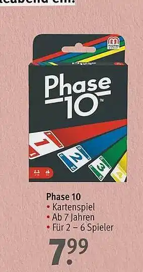 Rossmann Phase 10 Angebot