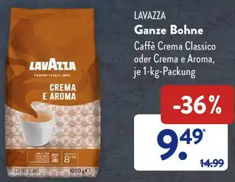 Aldi Süd Lavazza Ganze Bohne 1 kg Packung Angebot