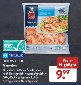 Aldi Süd Golden Seafood Garnelen 720 g Packung Angebot