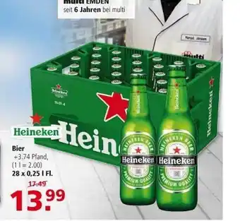 Multi Markt Bier heineken Angebot