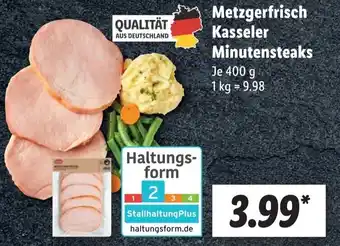 Lidl Metzgerfrisch Kasseler Minutensteaks 400 g Angebot