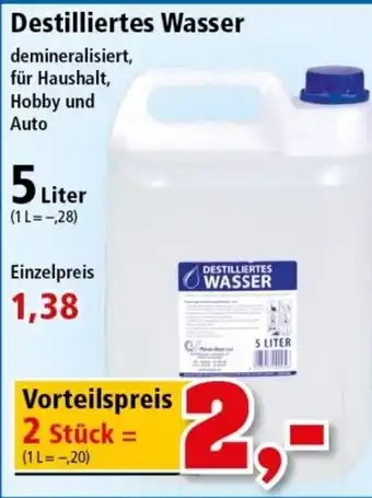 Thomas Philipps Destilliertes Wasser 5L Angebot