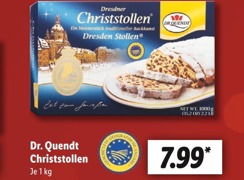 Dr. quendt christstollen Angebot bei Lidl