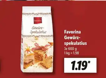 Lidl Favorina gewürzspekulatius Angebot