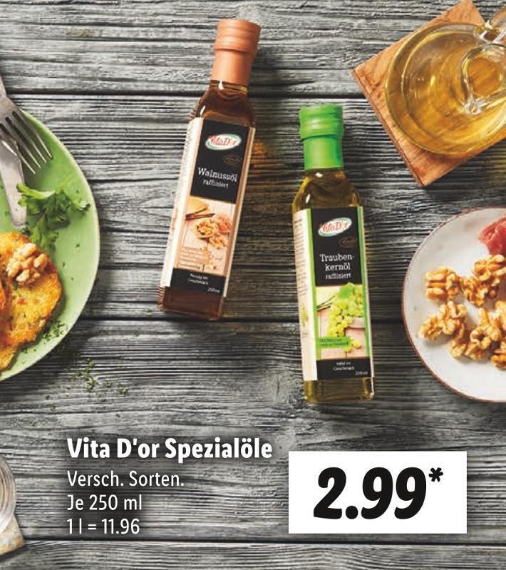 Vita d'or spezialöle Angebot bei Lidl