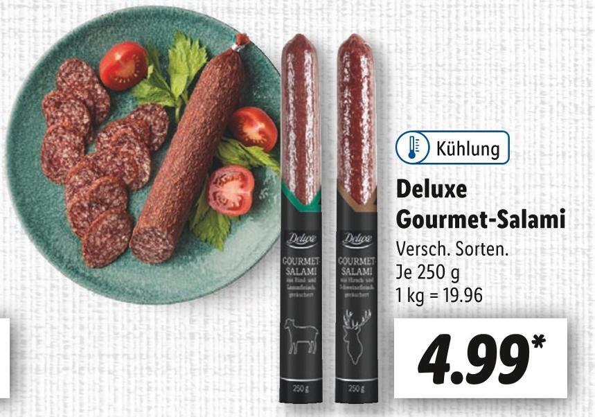 Deluxe gourmet salami Angebot bei Lidl