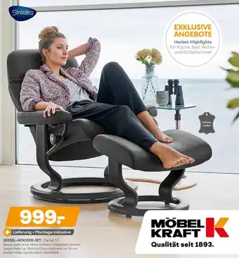 Möbel Kraft Stressless sessel-hocker-set „garda m“ Angebot