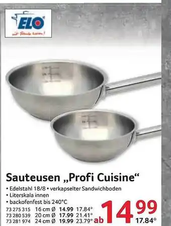 Selgros Sauteusen ,,Profi Cuisine" Angebot