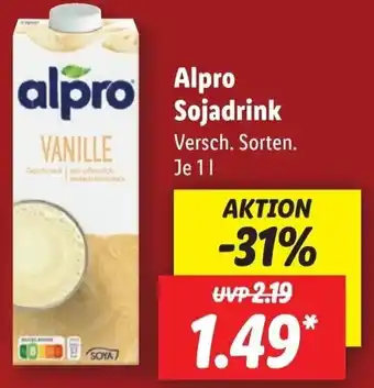 Lidl Alpro Sojadrink 1 L Angebot