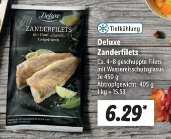 Lidl Deluxe Zanderfilets 450 g Angebot