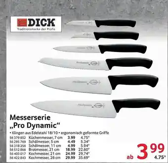 Selgros Messerserie ,,Pro Dynamic" Angebot