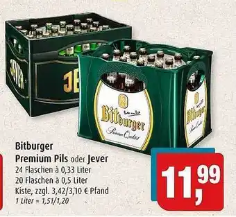 Markant Markt Bitburger premium pils oder jever Angebot