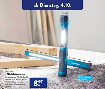 Aldi Süd Workzone led-arbeitsleuchte Angebot