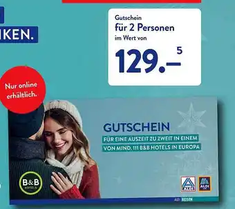 Aldi Süd Gutschein für 2 personen Angebot