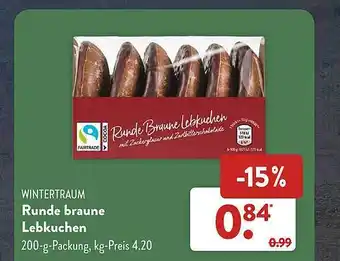 Aldi Süd Wintertraum runde braune lebkuchen Angebot