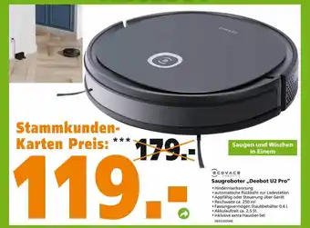Globus Baumarkt Ecovacs saugroboter „deebot u2 pro“ Angebot