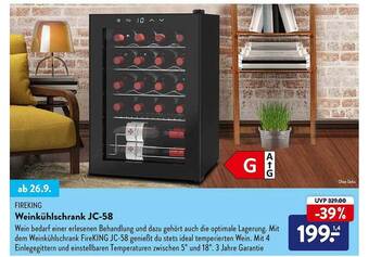 Aldi Nord Fireking weinkühlschrank jc-58 Angebot