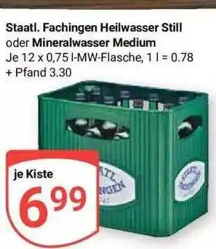 Globus Staatl. fachingen heilwasser still oder mineralwasser medium Angebot