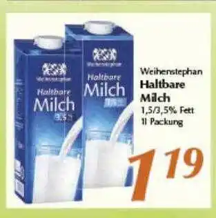 inkoop Weihenstephan haltbare milch Angebot