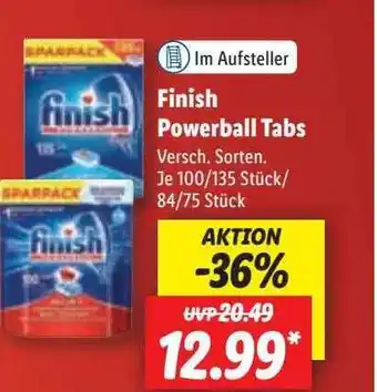 Lidl Finish powerball tabs Angebot