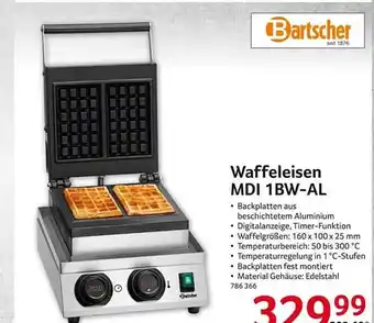 Selgros Waffeleisen mdi 1bw-al bartscher Angebot