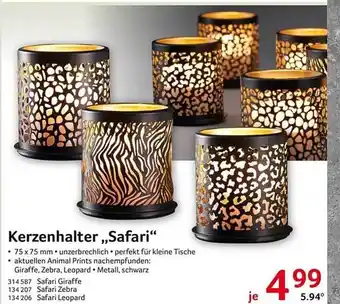 Selgros Kerzenhalter safari Angebot