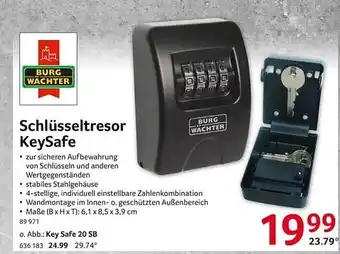 Selgros Burg wächter schlüsseltresor keysafe Angebot