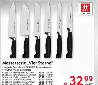 Selgros Messerserie ,,Vier Sterne" Angebot