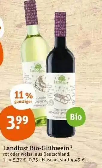 tegut Landlust bio-glühwein Angebot