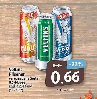 Markant Veltins pilsener Angebot