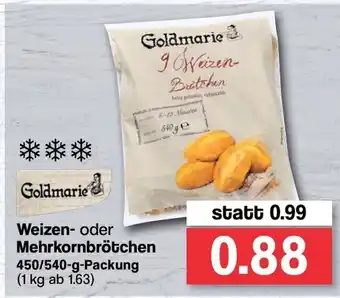 Famila Nord West Goldmarie Weizen oder Mehrkornbrötchen 450/540g Angebot