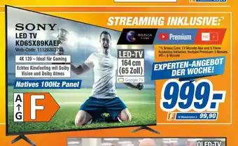 expert Octomedia Sony LED TV l KD65X89KAEP Angebot