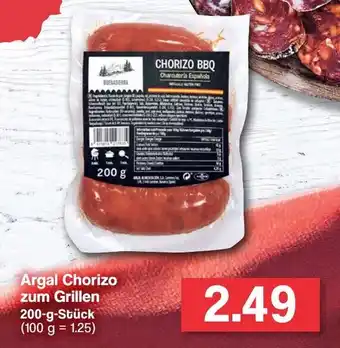 Famila Nord West Argal Chorizo zum Grillen 200g Angebot