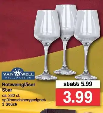 Famila Nord West Rotweingläser Star Angebot