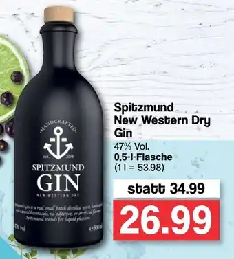 Famila Nord West Spitzmund New Western Dry Gin 0,5L Angebot