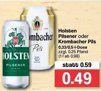 Famila Nord West Holsten Pilsener oder Krombacher Pils 0,33L/0,5L Angebot