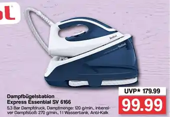 Famila Nord West Tefal Dampfbügelstation Express Essential SV 6166 Angebot