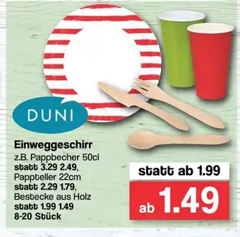 Famila Nord West Duni Einweggeschirr Angebot