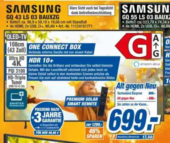 expert Techno Land SAMSUNG QLED-TV  l  GQ 43 LS 03 BAUXZG Angebot