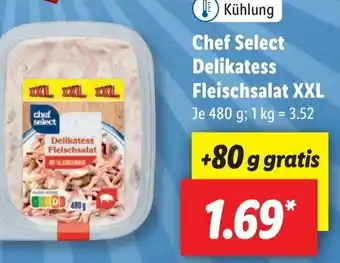 Lidl Chef Select Delikatess Fleischsalat XXL 400 g Angebot