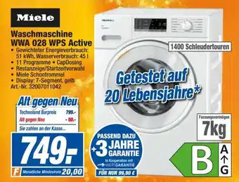 expert Techno Land Miele Waschmaschine Active | WWA028WPS Angebot