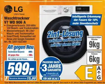 expert Techno Land LG Waschtrockner | V7WD906A Angebot