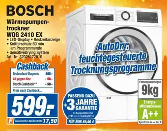 expert Techno Land Bosch Warmepumpentrockner | WQG 2410 EX Angebot