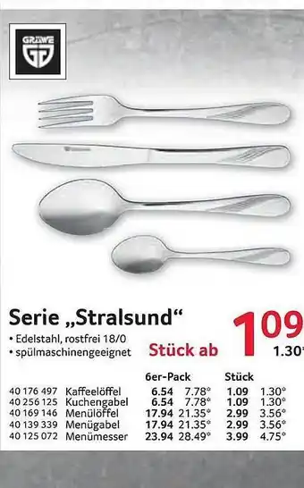 Selgros Serie,,Stralsund" Angebot