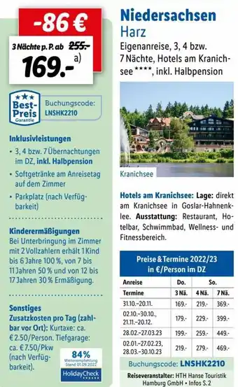 Lidl Niedersachsen Harz Angebot