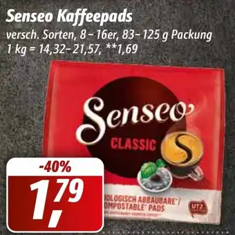 Simmel Senseo Kaffeepads 83-125 g Packung Angebot