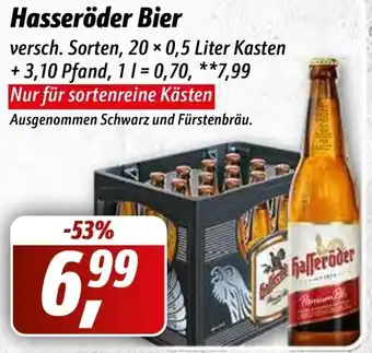 Simmel Hasseröder Bier 20x0,5 Liter Kasten Angebot