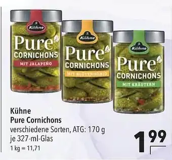 CITTI Markt Kühne pure cornichons Angebot